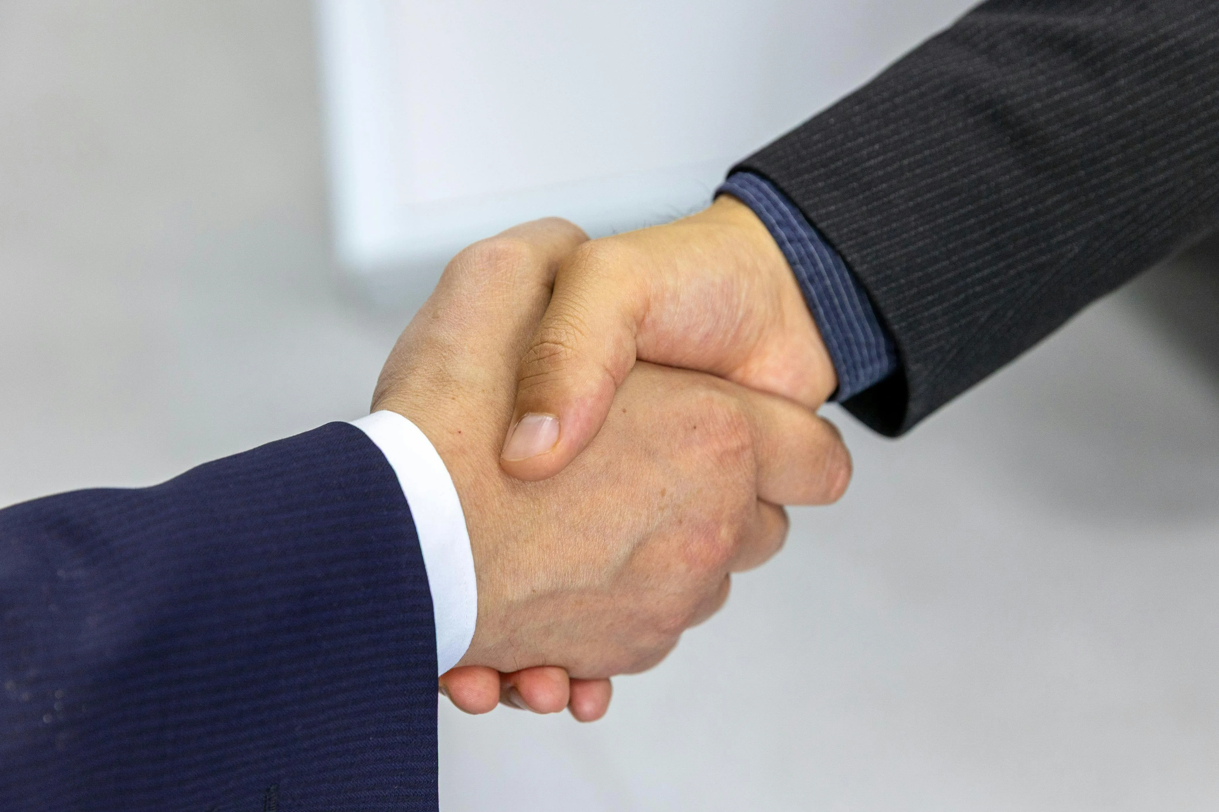 Professional business handshake sealing a deal