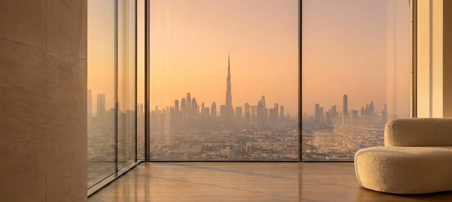Panoramic view of Dubai